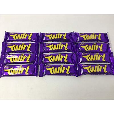 Cadbury Barre de chocolat Twirl lot de 12 barres de 43 g - Publicité Cadbury Barre de chocolat Twirl lot de 12 barres de 43 g - Publicité