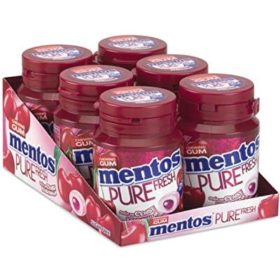 MENTOS Pure Fresh Cerise 6 boites de 30 Dragées - Publicité MENTOS Pure Fresh Cerise 6 boites de 30 Dragées - Publicité