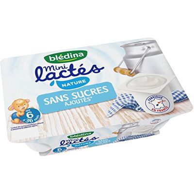 Blédina Les Mini Lactés Nature sans sucres ajoutés de 6 à 36 mois 6x55g - Publicité Blédina Les Mini Lactés Nature sans sucres ajoutés de 6 à 36 mois 6x55g - Publicité