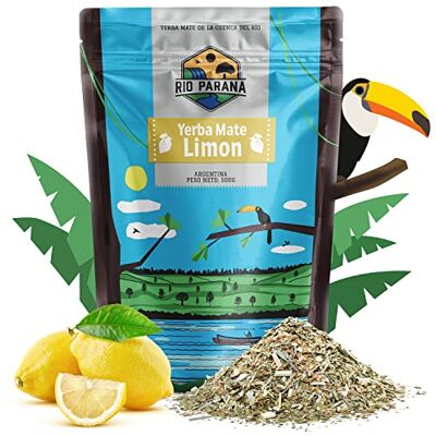 Rio Yerba maté citron Limon goût doux fumé bio boisson énergie 500g - Publicité Rio Yerba maté citron Limon goût doux fumé bio boisson énergie 500g - Publicité