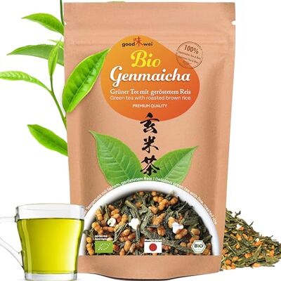 GOOD WEI - Genmaicha - Biologique - Riz tosté - Thé - Publicité GOOD WEI - Genmaicha - Biologique - Riz tosté - Thé - Publicité