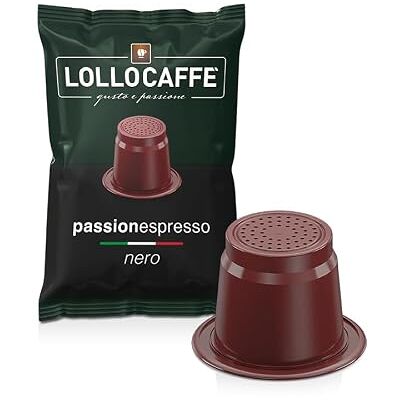 Lollo Caffè Passione Espresso Miscela Nera Lot de 400 capsules, compatibles avec machines Nespresso - Publicité Lollo Caffè Passione Espresso Miscela Nera Lot de 400 capsules, compatibles avec machines Nespresso - Publicité