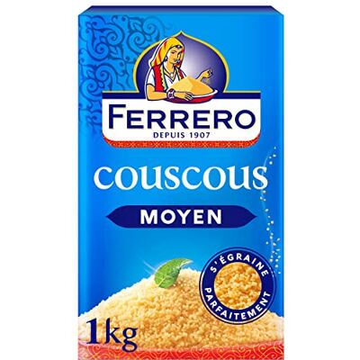 AUCHAN Lot de 3 unités *** FERRERO Couscous moyen 1kg - Publicité AUCHAN Lot de 3 unités *** FERRERO Couscous moyen 1kg - Publicité