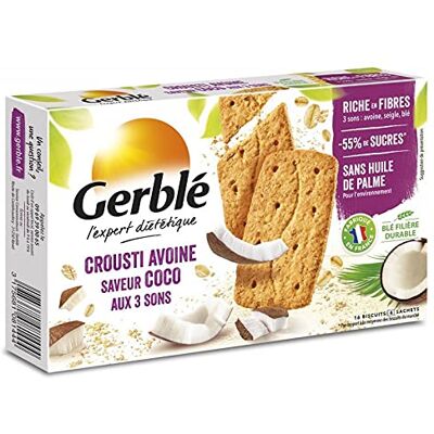 Gerblé Croustillant Avoine Coco Aux Sons 200G Lot De 4 Offre Special - Publicité Gerblé Croustillant Avoine Coco Aux Sons 200G Lot De 4 Offre Special - Publicité