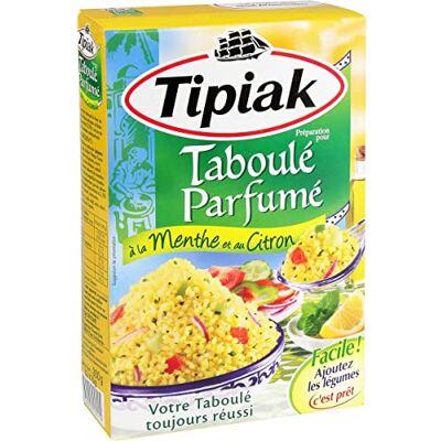 AUCHAN Lot de 3 unités *** TIPIAK Préparation pour taboulé parfumé à la menthe et au citron 350g - Publicité AUCHAN Lot de 3 unités *** TIPIAK Préparation pour taboulé parfumé à la menthe et au citron 350g - Publicité