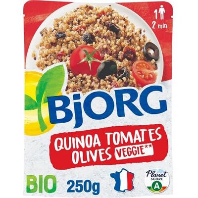 genéric BJORG Quinoa Tomate Olive 250G Quatre Articles - Publicité genéric BJORG Quinoa Tomate Olive 250G Quatre Articles - Publicité