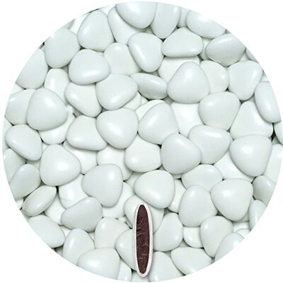 EinsSein 0,5kg Dragees mariage au chocolat cœur médium blanc brillant dragées baptême communion amandes feter et recevoir fêter de fete couleur pas cher aux bombe tag voir mes etui contenant boite a - Publicité EinsSein 0,5kg Dragees mariage au chocolat cœur médium blanc brillant dragées baptême communion amandes feter et recevoir fêter de fete couleur pas cher aux bombe tag voir mes etui contenant boite a - Publicité