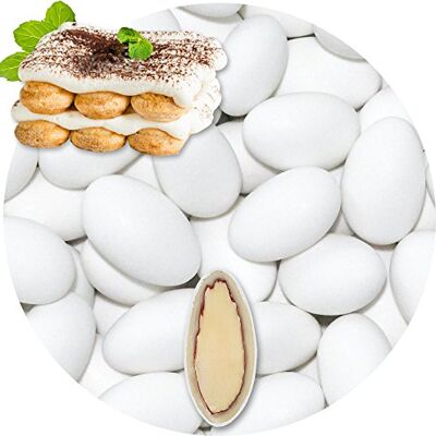 EinsSein 1kg Dragees amandes au chocolat Tiramisu blanc mat ca. 160 pièce Dragées Mariage Baptême Communion Célébrer Fête Candybar cadeaux d’invités Amandes chocolatées enrobées de sucre - Publicité EinsSein 1kg Dragees amandes au chocolat Tiramisu blanc mat ca. 160 pièce Dragées Mariage Baptême Communion Célébrer Fête Candybar cadeaux d’invités Amandes chocolatées enrobées de sucre - Publicité