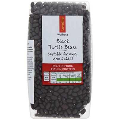Waitrose Love Life Black Turtle Beans 500g - Publicité Waitrose Love Life Black Turtle Beans 500g - Publicité