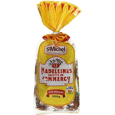 St Michel 12 Madeleines Recette de Commercy Pur Beurre 300 g Lot de 6 - Publicité St Michel 12 Madeleines Recette de Commercy Pur Beurre 300 g Lot de 6 - Publicité