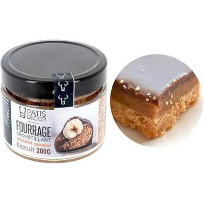 PATISDECOR Fourrage croustillant chocolat caramel et éclats de biscuits 200g - Publicité PATISDECOR Fourrage croustillant chocolat caramel et éclats de biscuits 200g - Publicité