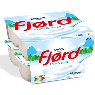 Danone Fjord Yaourt Fromage Blanc Nature, 8 x 125g - Publicité Danone Fjord Yaourt Fromage Blanc Nature, 8 x 125g - Publicité