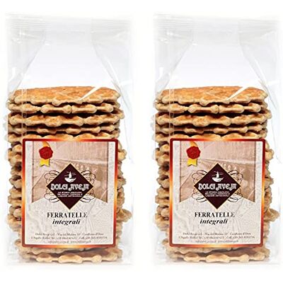 Dolci Aveja Traditional Abruzzo Ferratelle fancy whole wheat biscuits 2x400 gr - Publicité Dolci Aveja Traditional Abruzzo Ferratelle fancy whole wheat biscuits 2x400 gr - Publicité