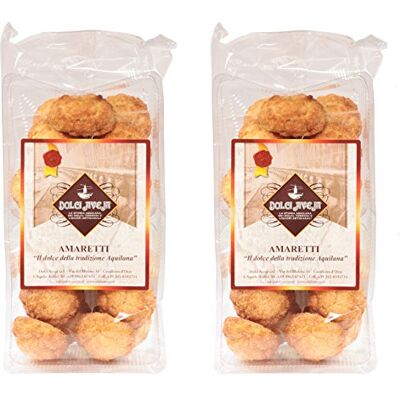 Dolci Aveja Biscuits Amaretti aux Amandes 2x350 gr - Publicité Dolci Aveja Biscuits Amaretti aux Amandes 2x350 gr - Publicité