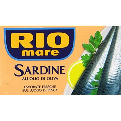 Rio 3 x filetti di sardine 120 g de sardines à l'huile d'olive désossée - Publicité Rio 3 x filetti di sardine 120 g de sardines à l'huile d'olive désossée - Publicité