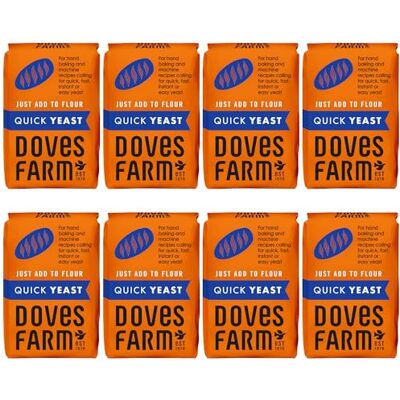 Doves Farm Quick Yeast 125 g (Pack of 8) - Publicité Doves Farm Quick Yeast 125 g (Pack of 8) - Publicité