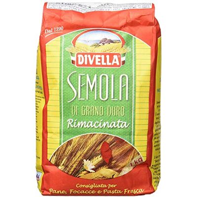Divella 4x Semola Di Grano Duro Rimacinata Semoule de blé dur 1kg - Publicité Divella 4x Semola Di Grano Duro Rimacinata Semoule de blé dur 1kg - Publicité