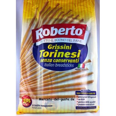 Roberto Grissini Torinesi dünn von 350g in Portionstüten - Publicité Roberto Grissini Torinesi dünn von 350g in Portionstüten - Publicité