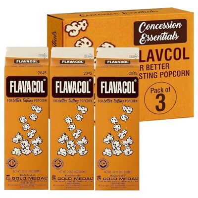 Concession Essentials Flavacol Popcorn Lot de 3 paquets de sel d'assaisonnement 992 g par paquet Total 2976 g - Publicité Concession Essentials Flavacol Popcorn Lot de 3 paquets de sel d'assaisonnement 992 g par paquet Total 2976 g - Publicité