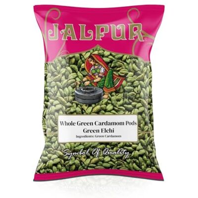 Jalpur Graines de cardamome vertes entières 50 g - Publicité Jalpur Graines de cardamome vertes entières 50 g - Publicité