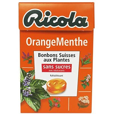 Ricola Orange Menthe Sans Sucres Boite 50G Lot De 4 Livraison Rapide En France Prix Par Lot - Publicité Ricola Orange Menthe Sans Sucres Boite 50G Lot De 4 Livraison Rapide En France Prix Par Lot - Publicité