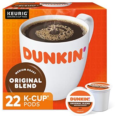 Dunkin' Donuts Dunkin' Keurig K-Cup Lot de 22 dosettes de café à torréfaction moyenne - Publicité Dunkin' Donuts Dunkin' Keurig K-Cup Lot de 22 dosettes de café à torréfaction moyenne - Publicité
