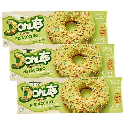 sarcia.eu TINY Donuts Beignets/donuts à la pistache sans gluten 111g (Pistache, x3) - Publicité sarcia.eu TINY Donuts Beignets/donuts à la pistache sans gluten 111g (Pistache, x3) - Publicité