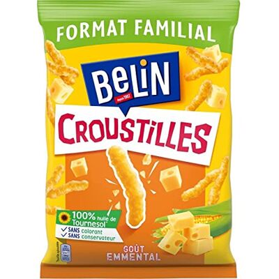 Belin Croustilles Emmental 138G Lot De 4 - Publicité Belin Croustilles Emmental 138G Lot De 4 - Publicité