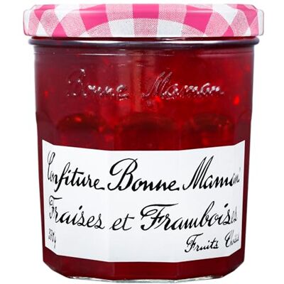 Bonne Maman Confiture de fraise et framboise Le pot de 370g - Publicité Bonne Maman Confiture de fraise et framboise Le pot de 370g - Publicité
