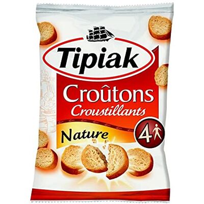 Tipiak Croûtons Croustillants Nature 90g (lot de 4 - Publicité Tipiak Croûtons Croustillants Nature 90g (lot de 4 - Publicité