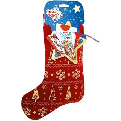 Kinder Chaussette de noël remplis de chocolat,212 g - Publicité Kinder Chaussette de noël remplis de chocolat,212 g - Publicité