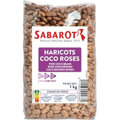 Sabarot Haricots cocos roses Sachet 1Kg - Publicité Sabarot Haricots cocos roses Sachet 1Kg - Publicité