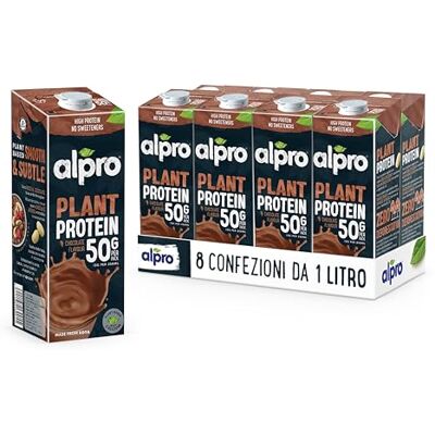 Boisson protéinée au soja ALPRO Chocolat - Pack de 8 8L - Publicité Boisson protéinée au soja ALPRO Chocolat - Pack de 8 8L - Publicité