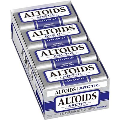Altoids Artic Mints, Peppermint, 1.2 Ounce (Pack of 8) by - Publicité Altoids Artic Mints, Peppermint, 1.2 Ounce (Pack of 8) by - Publicité