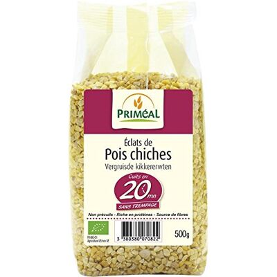 Primeal Priméal Éclats de Pois Chiches France 500 g - Publicité Primeal Priméal Éclats de Pois Chiches France 500 g - Publicité