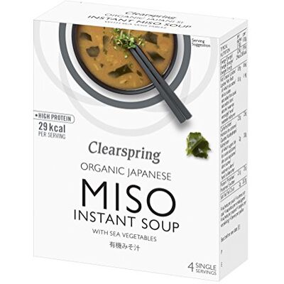 Clearspring Instant Miso Soup and Sea Veg 5 x 4x10g - Publicité Clearspring Instant Miso Soup and Sea Veg 5 x 4x10g - Publicité