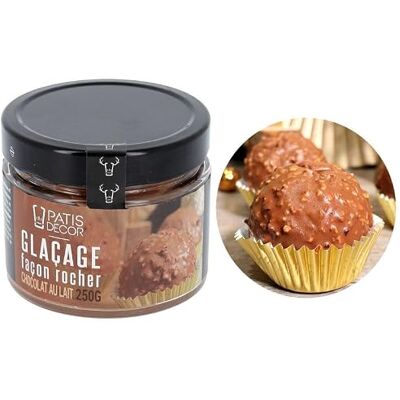 PATISDECOR Glaçage façon rocher chocolat au lait 250 g - Publicité PATISDECOR Glaçage façon rocher chocolat au lait 250 g - Publicité