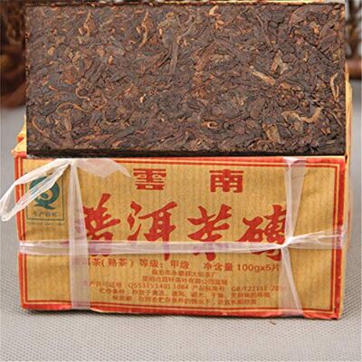 HELLOYOUNG 5pcs100g (1.10LB) Chine Bio Décaféiné Thé Noir Gâteaux Naturel Fabriqué Vieux Thé Pu'er Thé Puer Thé Chinois Thé Pu er Thé Mûr Thé Pu-erh Vieux Arbres Pu erh - Publicité HELLOYOUNG 5pcs100g (1.10LB) Chine Bio Décaféiné Thé Noir Gâteaux Naturel Fabriqué Vieux Thé Pu'er Thé Puer Thé Chinois Thé Pu er Thé Mûr Thé Pu-erh Vieux Arbres Pu erh - Publicité