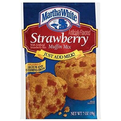 Martha White Lot de 4 sachets de mélange de muffins aux fraises 200 ml - Publicité Martha White Lot de 4 sachets de mélange de muffins aux fraises 200 ml - Publicité