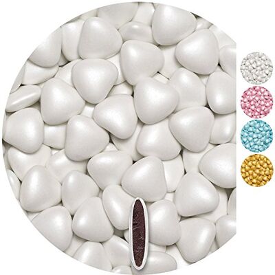 EinsSein 0,5kg Dragees mariage au chocolat cœur médium blanc perle dragées baptême communion amandes feter et recevoir fêter de fete couleur pas cher aux bombe tag voir mes etui contenant boite a - Publicité EinsSein 0,5kg Dragees mariage au chocolat cœur médium blanc perle dragées baptême communion amandes feter et recevoir fêter de fete couleur pas cher aux bombe tag voir mes etui contenant boite a - Publicité