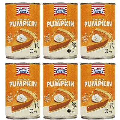 America's Finest Purée de citrouille – 100 % pure citrouille, 425 g (lot de 6) - Publicité America's Finest Purée de citrouille – 100 % pure citrouille, 425 g (lot de 6) - Publicité