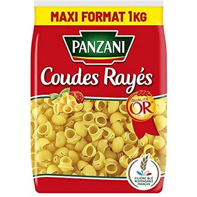PANZANI Pâtes Coudes Rayes 1Kg Lot De 4 - Publicité PANZANI Pâtes Coudes Rayes 1Kg Lot De 4 - Publicité