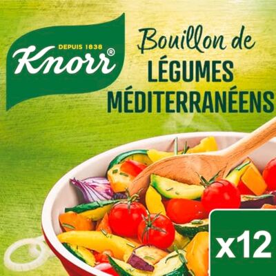 Knorr Bouillon Légumes Méditerranéens Rehausser le Goût de Vos Plats sans Colorant 12 Tablettes - Publicité Knorr Bouillon Légumes Méditerranéens Rehausser le Goût de Vos Plats sans Colorant 12 Tablettes - Publicité