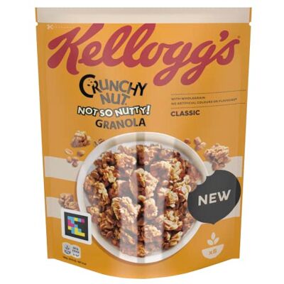 Kellogg's Crunchy Nut Granola Classic Muesli à croûter Emballage individuel (1 x 380 g) - Publicité Kellogg's Crunchy Nut Granola Classic Muesli à croûter Emballage individuel (1 x 380 g) - Publicité