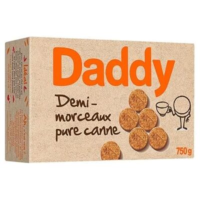 SUCRE DEMI ROND PURE CANNE 750G, DADDY, LOT DE 4 - Publicité SUCRE DEMI ROND PURE CANNE 750G, DADDY, LOT DE 4 - Publicité