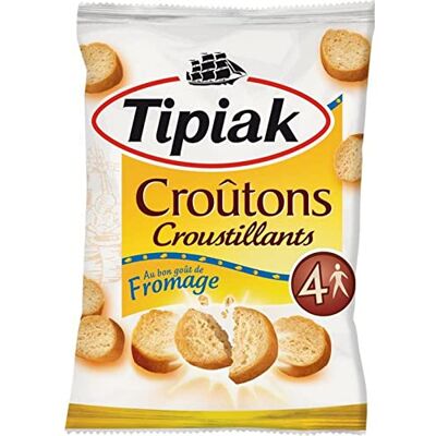 Tipiak Croûtons Croustillants au Bon Goût de Fromage 90g (lot de - Publicité Tipiak Croûtons Croustillants au Bon Goût de Fromage 90g (lot de - Publicité