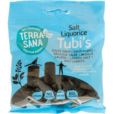 Terrasana Tubis Sachet de Réglisses Salés Bio 100 g - Publicité Terrasana Tubis Sachet de Réglisses Salés Bio 100 g - Publicité