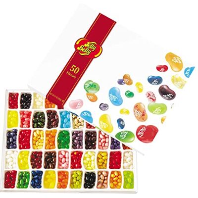 Jelly Belly Gold Classic Boîte cadeau 50 saveurs 595 g - Publicité Jelly Belly Gold Classic Boîte cadeau 50 saveurs 595 g - Publicité