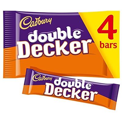Cadbury Lot de 4 paquets de chocolat à double étage 47 g - Publicité Cadbury Lot de 4 paquets de chocolat à double étage 47 g - Publicité