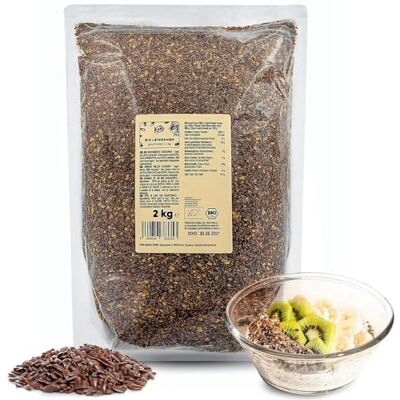 KoRo Graines de lin bio moulues 2 kg - Publicité KoRo Graines de lin bio moulues 2 kg - Publicité